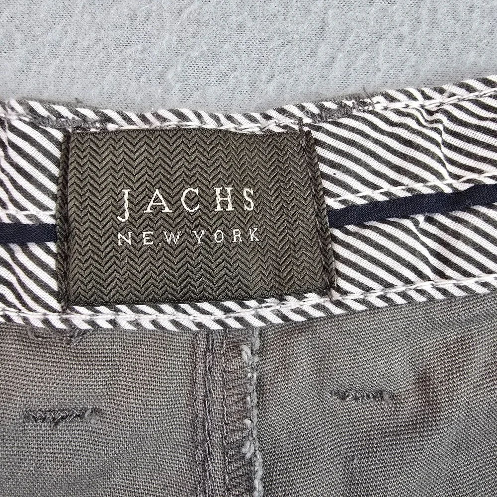 JACHS New York Gray Chino Shorts Size 40 Stretch Casual Golf Summer Cotton - Picture 4 of 8
